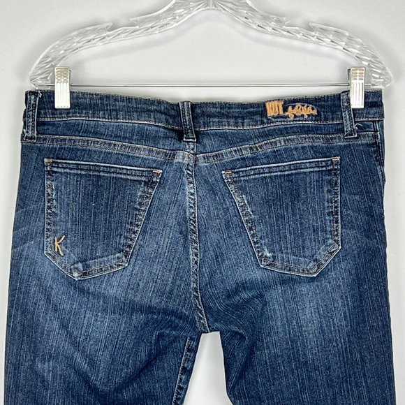 Kut from the Kloth Womens Katy Boyfriend Jeans Medium Wash Mid Rise size 6 - Picture 5 of 11